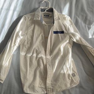 White scotch and soda boys dress shirt